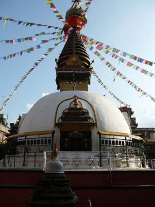 Stupa von Bodnath im Kathmandutal