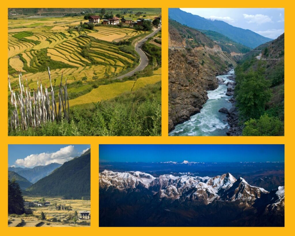 Die wunderschönen Landschaften Bhutans