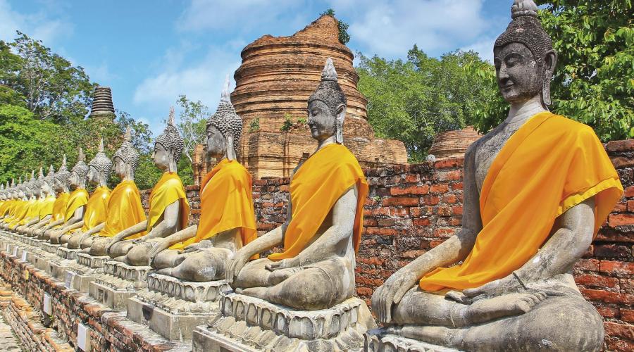 Buddha-Statuen in Ayutthaya