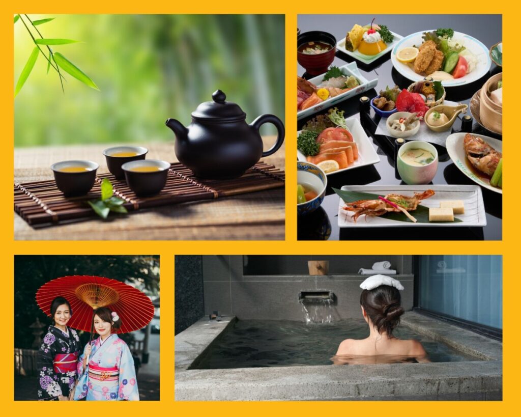 Erlebnisse in Kyoto: Teezeremonie, Kaiseki-Dinner, Kimono-Anprobe und Onsen