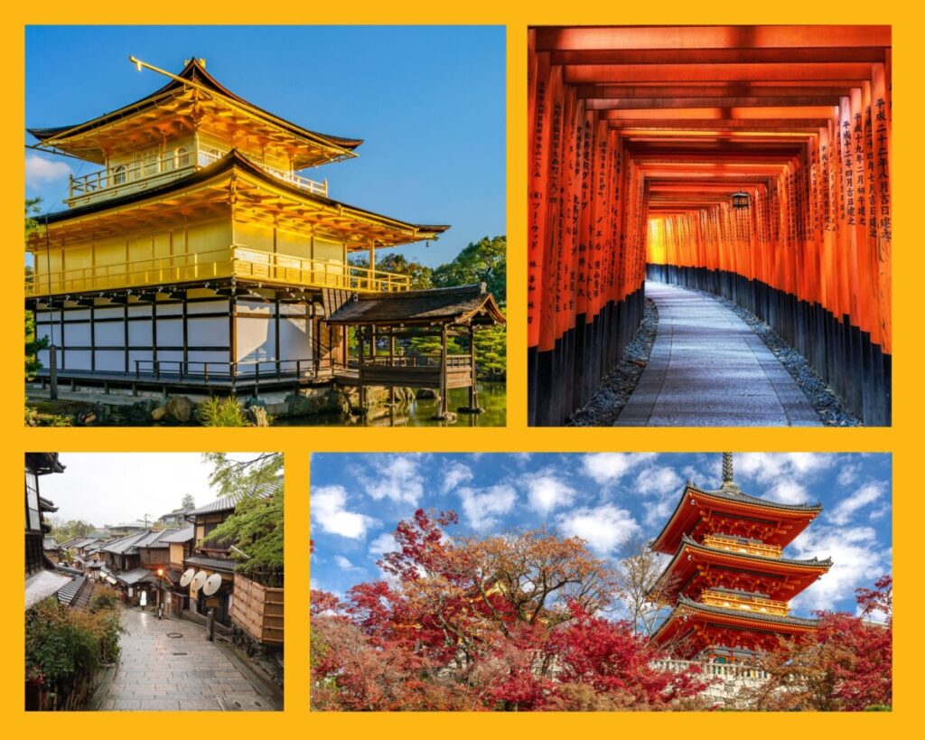 Sehenswürdigkeiten in Kyoto: Goldener Pavillon, Fushimi Inari-Taisha, Gion und Kiyomizu-dera