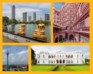 Verschiedene Perespektiven auf Sri Lankas Hauptstadt Colombo
