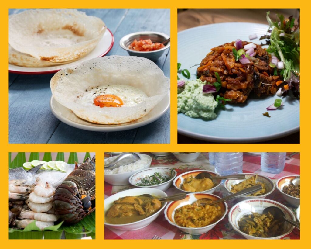 Abwechslungsreiche Kulinarik in Colombo: Hoppers, Kottu Roti, frische Meeresfrüchte und Currys