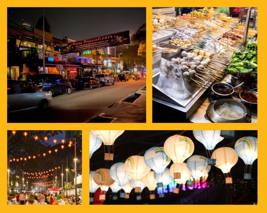 Bukit Bintang mit der Jalan Alor