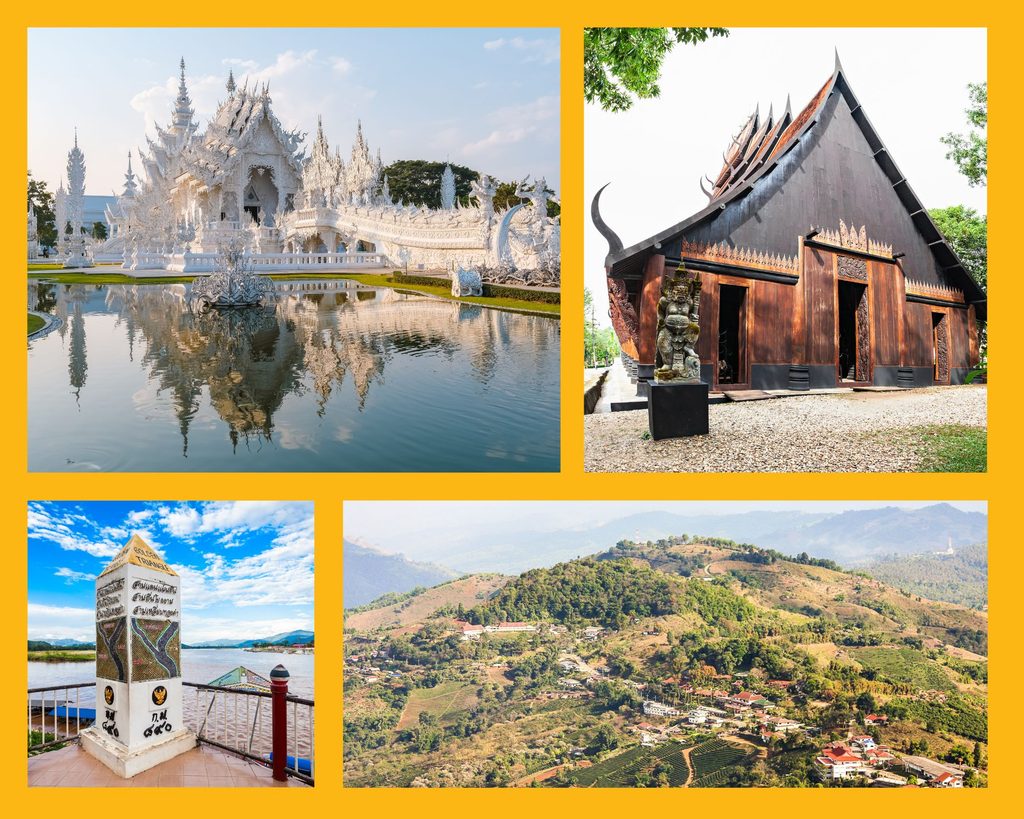 Chiang Rai: Wat Rong Khun, Baan Dam, Goldenes Dreieck und Doi Mae Salong