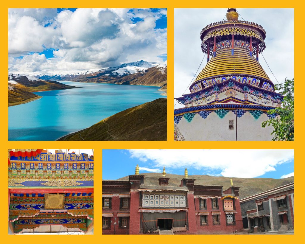 Unterwegs Richtung Everest: Yamdrok-See, Kumbum in Gyantse, Kloster Tashilhunpo und Kloster Sakya